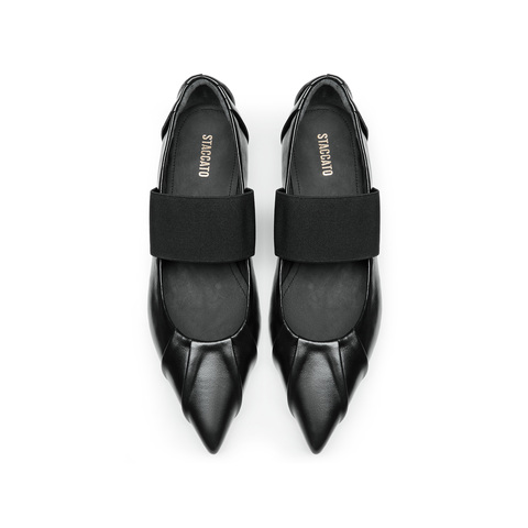 思加图2024秋季新款可颂鞋优雅气质玛丽珍鞋浅口鞋平底鞋女单鞋9A951CQ4