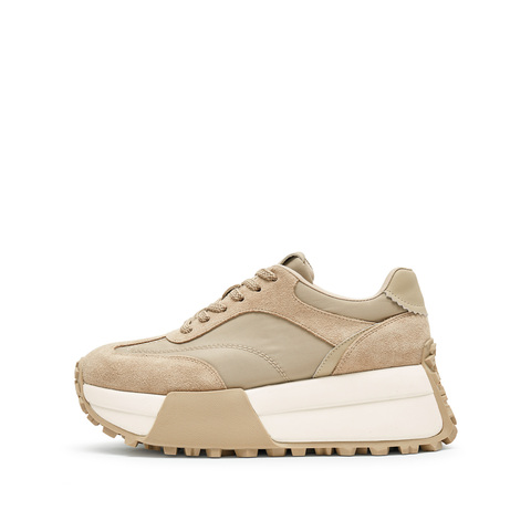 思加图2024秋季新款德训鞋阿甘鞋厚底增高板鞋休闲鞋女鞋S3843CM4