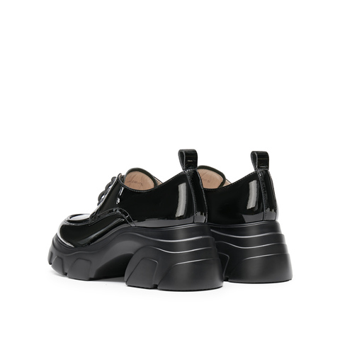 思加图2024秋季新款复古牛津鞋厚底增高JK小皮鞋女单鞋J3468CM4