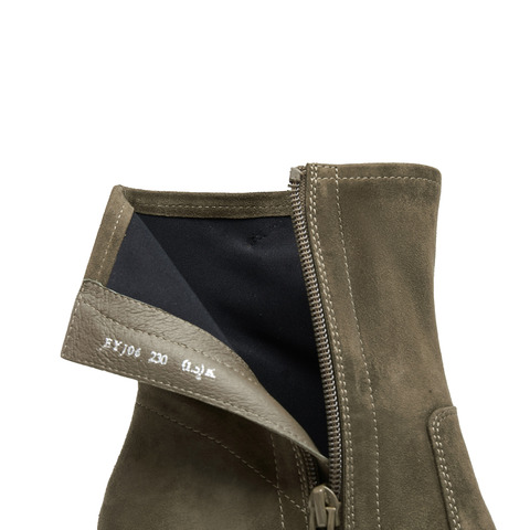 思加图2024冬季新款沙丘恋人高跟短靴时装靴气质通勤女皮靴EYJ06DD4