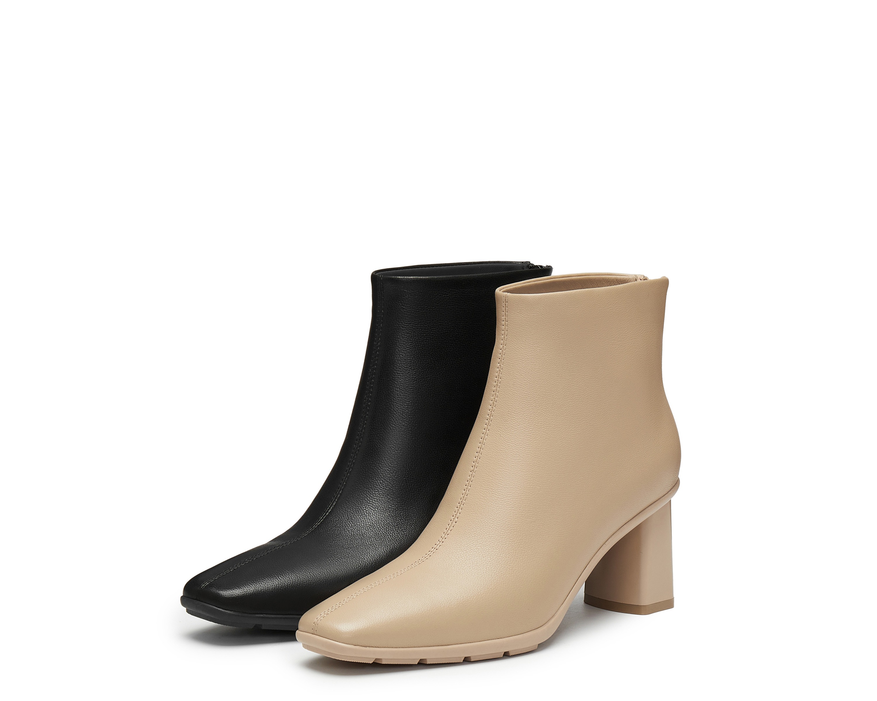 【思加图staccatoj3889dd4优雅杏】思加图2024冬季新款气质通勤短靴