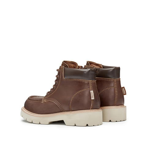 思加图2024冬季新款大漠靴英伦风马丁靴工装靴厚底低靴男靴子E1101DD4