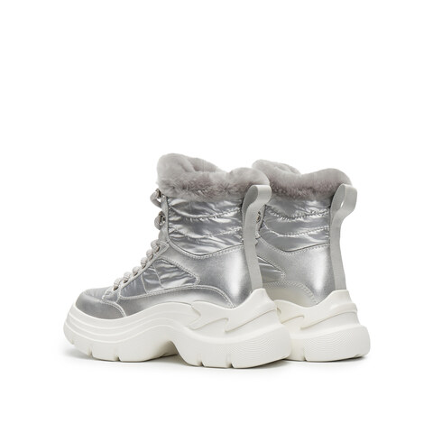 思加图2024冬季新款复古雪地靴保暖短靴厚底增高女时装靴L2413DD4