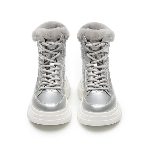 思加图2024冬季新款复古雪地靴保暖短靴厚底增高女时装靴L2413DD4