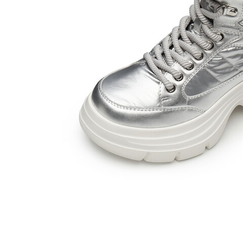 思加图2024冬季新款复古雪地靴保暖短靴厚底增高女时装靴L2413DD4