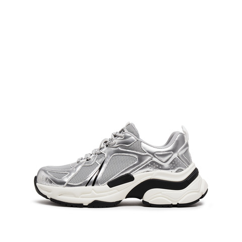 思加图2024秋季时尚老爹鞋厚底增高休闲运动鞋透气女鞋S2516CM4