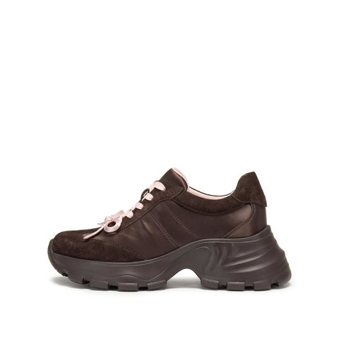 思加图2024秋季甜酷老爹鞋厚底增高运动休闲鞋系带女鞋子Y2457CM4