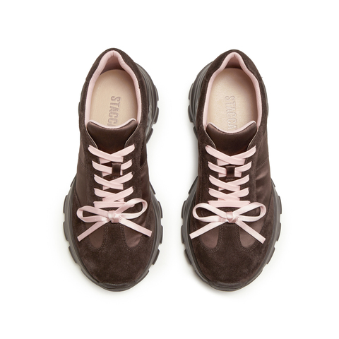 思加图2024秋季甜酷老爹鞋厚底增高运动休闲鞋系带女鞋子Y2457CM4