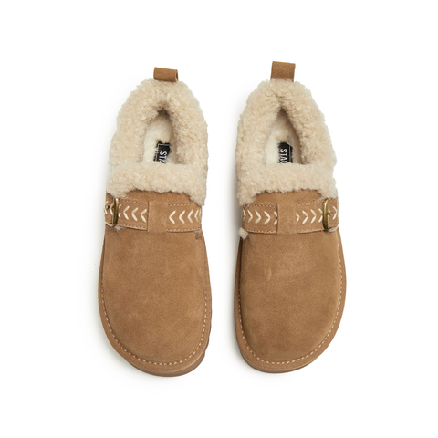 思加图2024冬季复古勃肯鞋厚底增高加绒保暖深口鞋女鞋J2022DM4