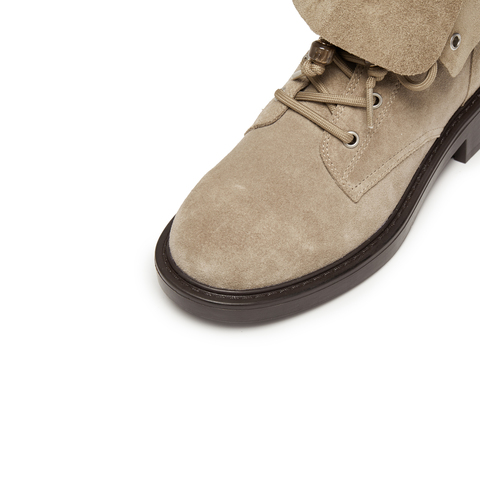 思加图2024冬季复古马丁靴中靴厚底增高时装靴女靴子B8189DZ4