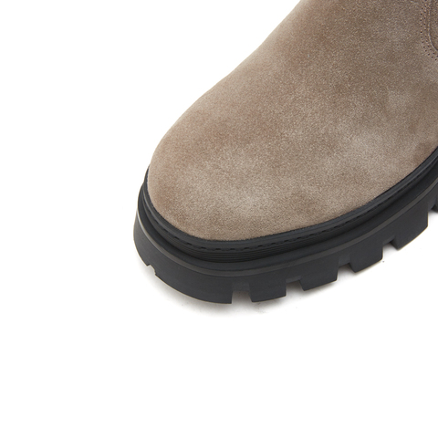 思加图2024冬季新款保暖毛里雪地靴厚底短靴女皮靴M7121DD4