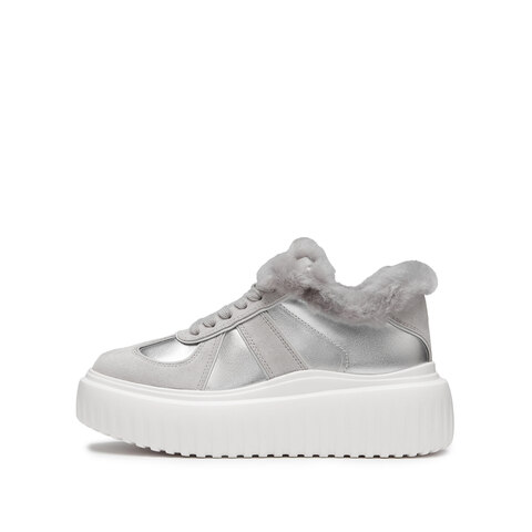 思加图2025春季新款复古德训鞋保暖厚底休闲鞋板鞋女鞋B2566AM5