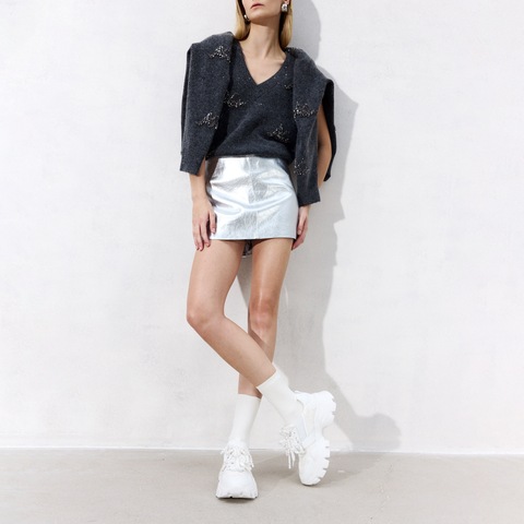 思加图2025春季新款老爹鞋运动休闲鞋厚底增高小白鞋女鞋ECE86AM5