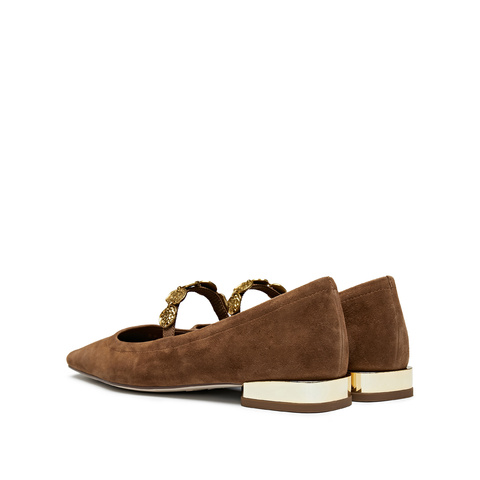 思加图2025春季新款多宝鞋玛丽珍鞋平底鞋浅口鞋法式女单鞋EWV03AQ5