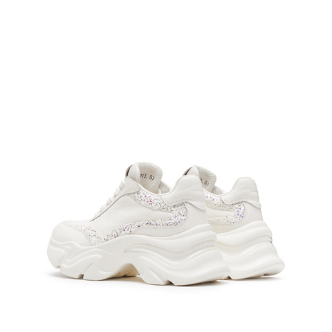 思加图2025春季新款老爹鞋小白鞋运动休闲鞋厚底增高女鞋S2401AM5