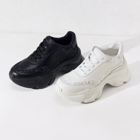 思加图2025春季新款老爹鞋小白鞋运动休闲鞋厚底增高女鞋S2401AM5