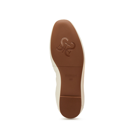 思加图2025春季新款英伦风奶油鞋乐福鞋平底鞋一脚蹬女单鞋EC205AA5