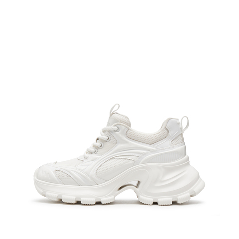 思加图2025春季新款老爹鞋厚底增高运动休闲透气女单鞋S2438AM5