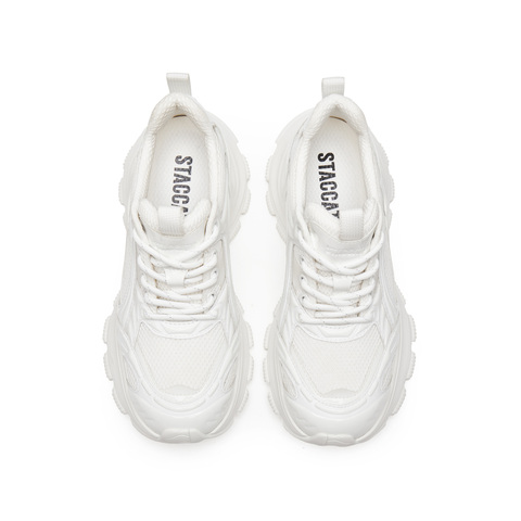 思加图2025春季新款老爹鞋厚底增高运动休闲透气女单鞋S2438AM5