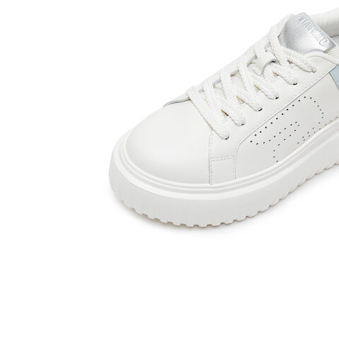 思加图2025春季新款百搭小白鞋厚底增高运动休闲鞋女鞋S8210AM5