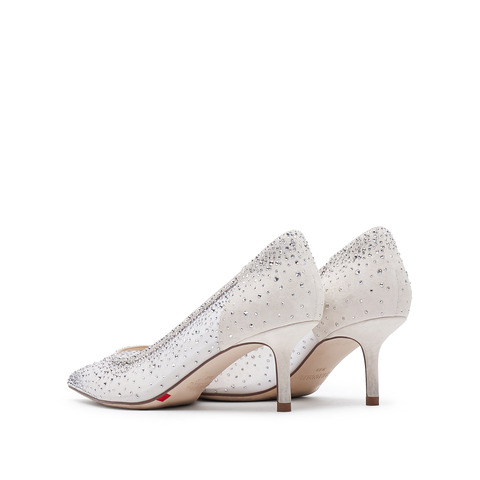 思加图2025春季新款繁星仙女鞋细高跟鞋婚鞋浅口单鞋优雅女鞋9NW84AQ5