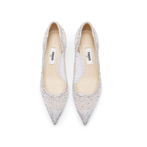 思加图2025春季新款繁星仙女鞋细高跟鞋婚鞋浅口单鞋优雅女鞋9NW84AQ5