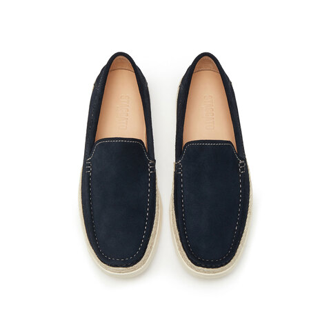 思加图2025春季新款绅野鞋复古休闲皮鞋一脚蹬懒人鞋厚底男单鞋H2726AA5