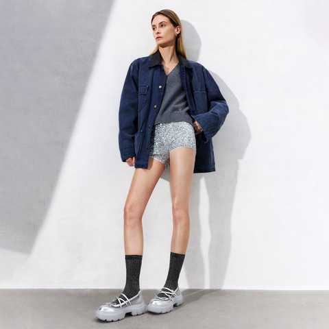 思加图2025春季新款甜酷玛丽珍鞋厚底增高浅口单鞋女鞋子ESF10AQ5