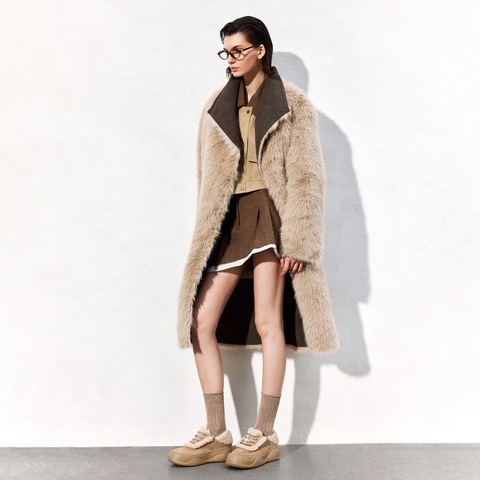 思加图2025春季新款复古毛毛鞋保暖休闲鞋板鞋厚底增高女鞋H9952AM5