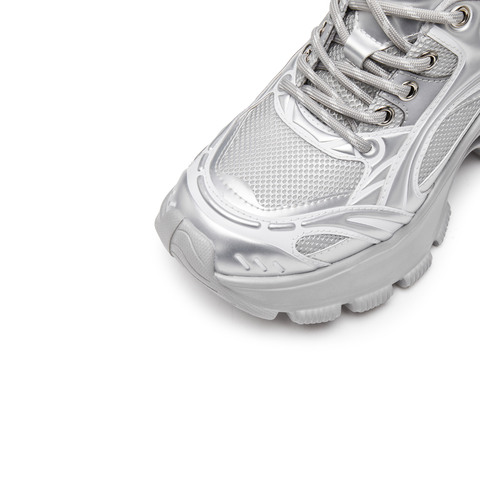 思加图2025春季新款老爹鞋厚底增高运动休闲透气女单鞋S2438AM5