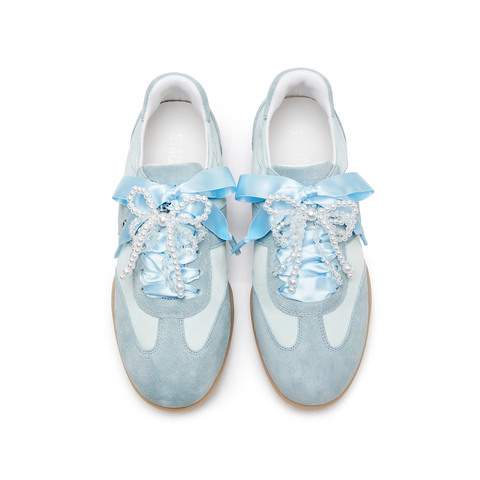 思加图2025春季新款甜酷德训鞋阿甘鞋小白鞋运动休闲鞋女鞋J2413AM5