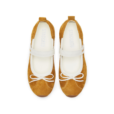 思加图2025春季新款甜美玛丽珍鞋平底鞋浅口鞋单鞋女鞋子J5051AQ5