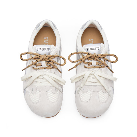 思加图2025春季新款蝴蝶欧包运动甜酷德训鞋阿甘鞋平底休闲鞋女鞋L1382AM5