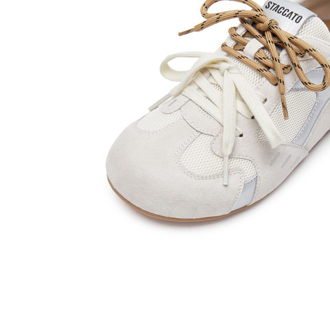 思加图2025春季新款蝴蝶欧包运动甜酷德训鞋阿甘鞋平底休闲鞋女鞋L1382AM5