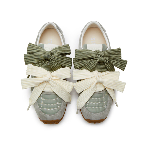 思加图2025春季新款蝴蝶酥甜美德训鞋运动休闲鞋百搭透气单鞋女鞋子S1210AM5