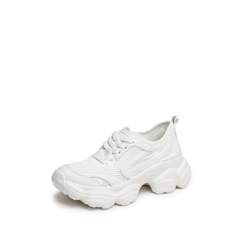 思加图2025春季新款百搭老爹鞋小白鞋厚底增高休闲鞋女鞋子H6023AM5