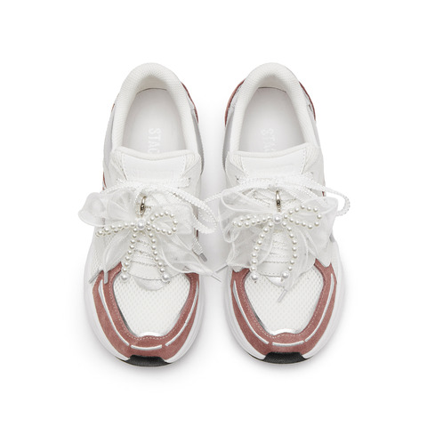 思加图2025春季新款甜酷运动鞋厚底增高休闲鞋透气女鞋H2921AM5