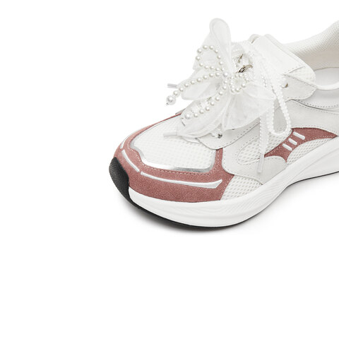 思加图2025春季新款甜酷运动鞋厚底增高休闲鞋透气女鞋H2921AM5