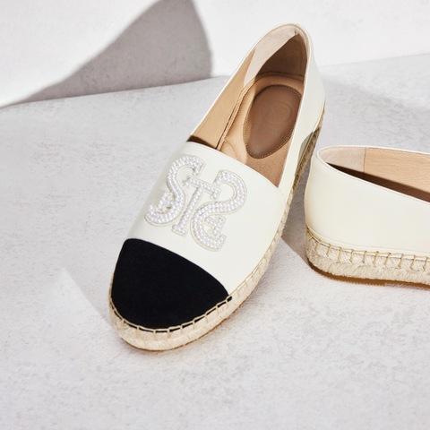 思加图2025春季新款大麦鞋渔夫鞋平底懒人鞋一脚蹬女单鞋EDT18AA5