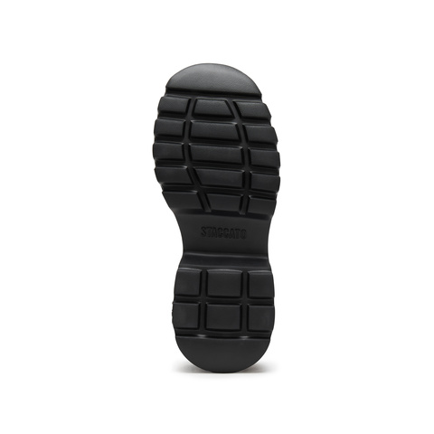 思加图2025春季新款英伦风乐福鞋一脚蹬厚底增高单鞋女皮鞋F8024AA5