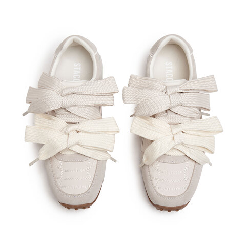 思加图2025春季新款蝴蝶酥甜美德训鞋运动休闲鞋百搭透气单鞋女鞋子S1210AM5