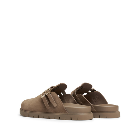 思加图2025春季新款复古勃肯鞋大头鞋穆勒拖凉拖鞋女凉鞋EA821AH5