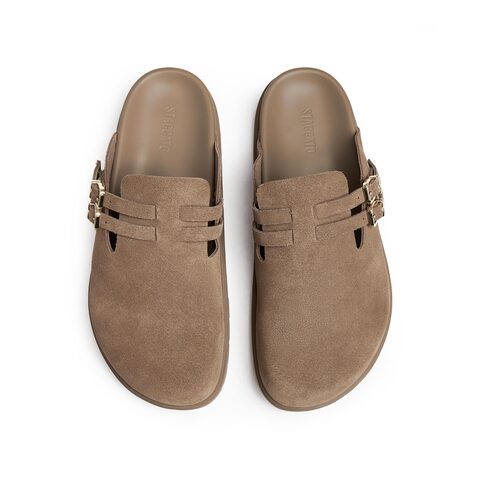 思加图2025春季新款复古勃肯鞋大头鞋穆勒拖凉拖鞋女凉鞋EA821AH5