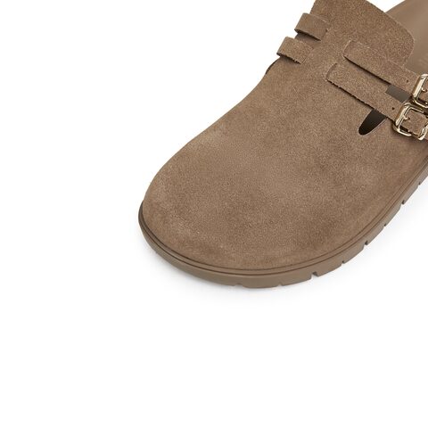 思加图2025春季新款复古勃肯鞋大头鞋穆勒拖凉拖鞋女凉鞋EA821AH5