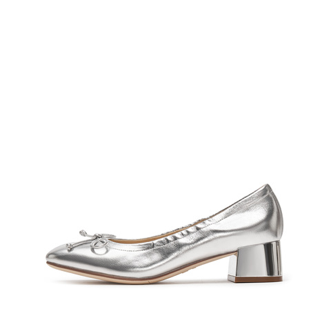 思加图2025春季新款奶油鞋粗跟鞋浅口单鞋温柔软底女鞋子S5630AQ5