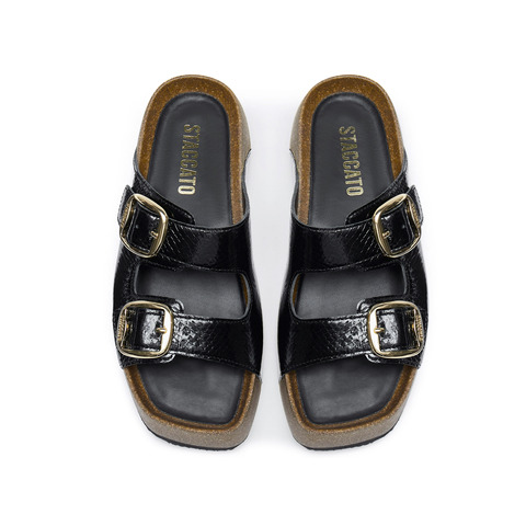 思加图2025夏季新款金沙慢履勃肯拖鞋厚底凉拖鞋外穿女鞋ED104BT5