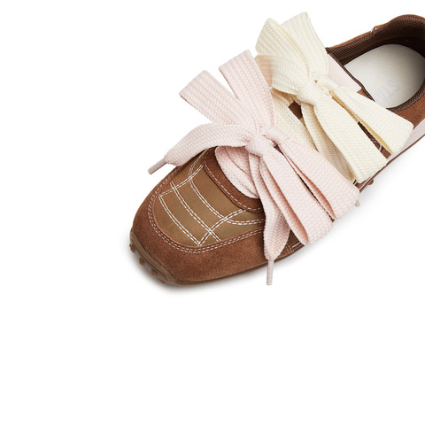 思加图2025春季新款蝴蝶酥芭蕾风德训鞋阿甘鞋百搭休闲运动鞋S1211AM5