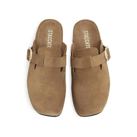 思加图2025春季新款摩卡庄园勃肯鞋厚底增高凉拖鞋女凉鞋ET001AH5