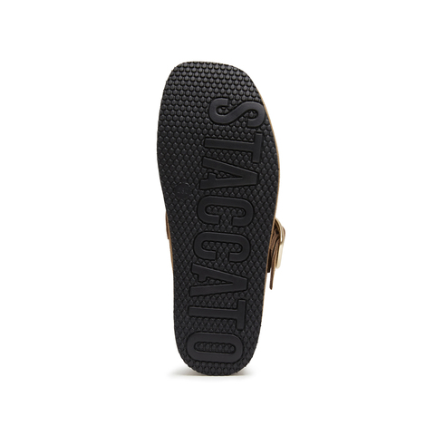 思加图2025春季新款摩卡庄园勃肯鞋厚底增高凉拖鞋女凉鞋ET001AH5