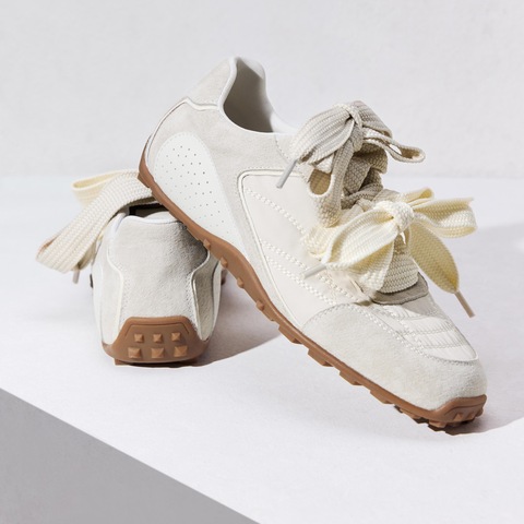 思加图2025春季新款蝴蝶酥芭蕾风德训鞋阿甘鞋百搭休闲运动鞋S1211AM5